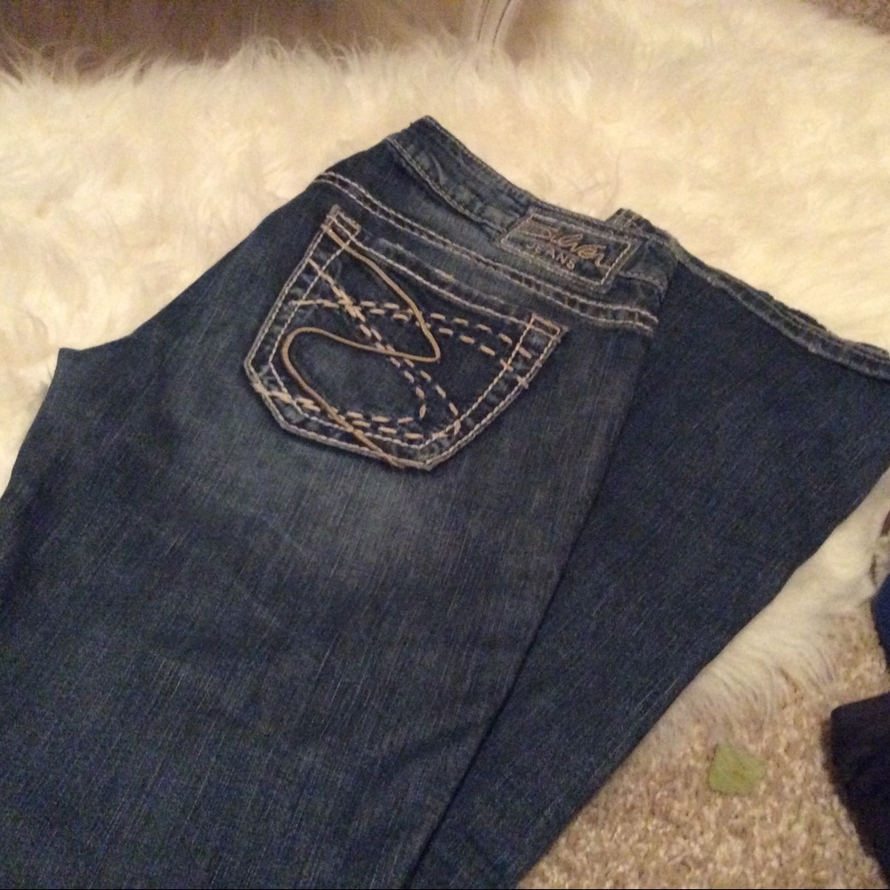 Silver jeans